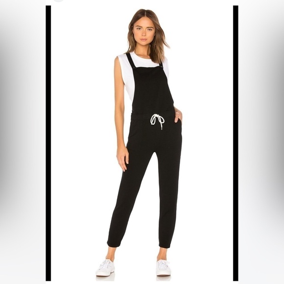Monrow Pants - Nwt Monrow Overall With Patch Pockets in Black